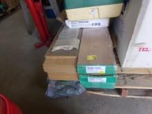 (6) Boxes Of Flooring Light Oak Snap-Together, Abot 24 SF Per Box w/Some Un