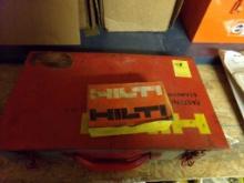 Hlti DX100L Piston Drive Fastener set in steel box w/some fasteners & loads
