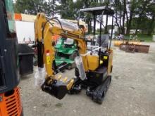 New AGT H12R Mini Excavator, Open w/Canopy, 16'' Bucket, Stationary Thumb,
