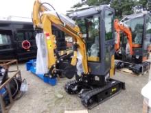 New AGT H13R Full Cabbed Mini Excavator, 16'' Bucket, Grader Blade, Gas Eng