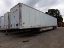 2001 Wabash 53' Box Trailer #430552 Aero Skirts, Stainless Swing Out Doors,