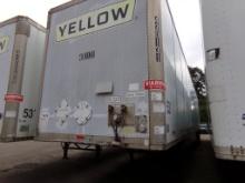 2001 Wabash 53' Box Trailer #430131 Sing-Out Doors, Aero Skirts, VIN#: 1JJV