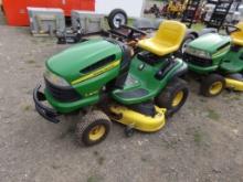 John Deere LA155 Riding Mower with 48'' Deck, 263 Hrs, Briggs and Stratton