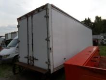 White 26' Box Truck Body, Swing Out Doors, Nice Shape