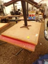 (2) Pedestal Dining Tables, 42'' x 30'' , (1) Pedestal Needs Repair