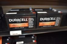 (4) DURACELL SEALED BATTERIES, DURA12-8F