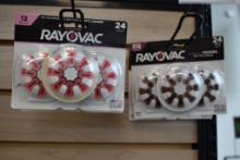 (4) 24 COUNT PACKAGES OF RAYOVAC HEARING AID