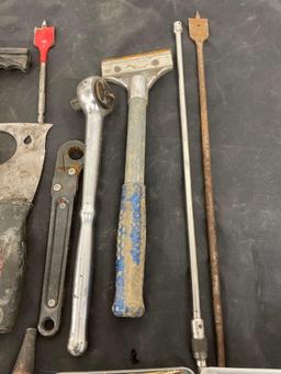 Screwdrivers, 3/4 craftsman wrench, bits and more