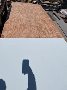 Plywood with PVC sheets3/8x4x10