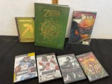 The Legend Zelda book and PlayStation games