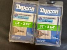 Tapcon concrete screws anchor qty 75 1/4?X3-1/4?
