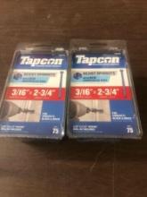 Tapcon concrete screws anchor 3/16? x 2-3/4 qty 75