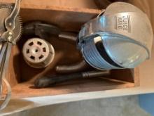vintage juice, king maker, and Peters high velocity wooden ammo box