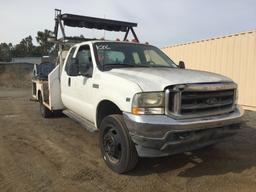 2002 Ford F550 Super Duty Flatbed Truck,