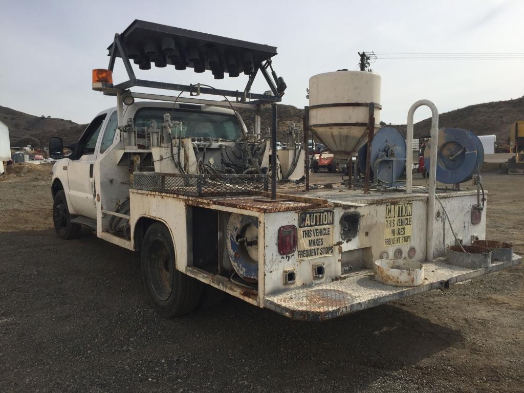 2002 Ford F550 Super Duty Flatbed Truck,