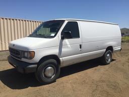 2002 Ford E350SD Cargo Van,