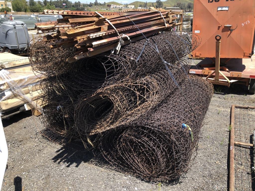 Rolls of Misc 6ft Chain Link Fencing,