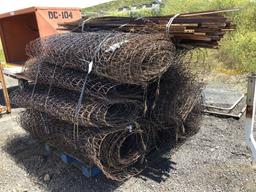 Rolls of Misc 6ft Chain Link Fencing,