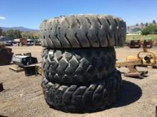 (3) Bridgestone 24.00-35 Tires & Rims,