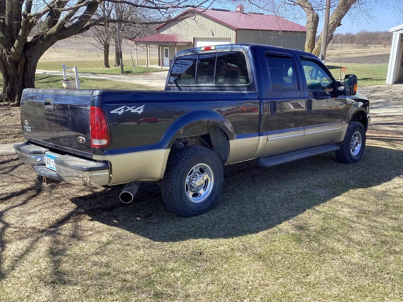 2000 Ford F250 Lariat Crew Cab, Diesel