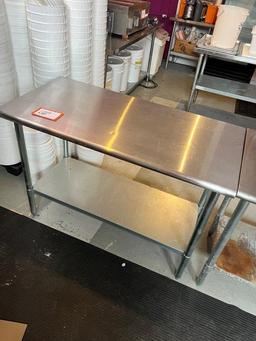 Stainless Steel Prep Table with Lower Shelf