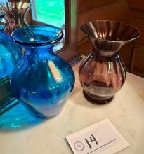 1960s Joel Myers Design Blenko Art Glass Vase