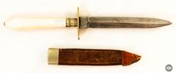 Alfred Field & Co Gentleman's Dagger - Faux Opal Handle - Leather Sheath