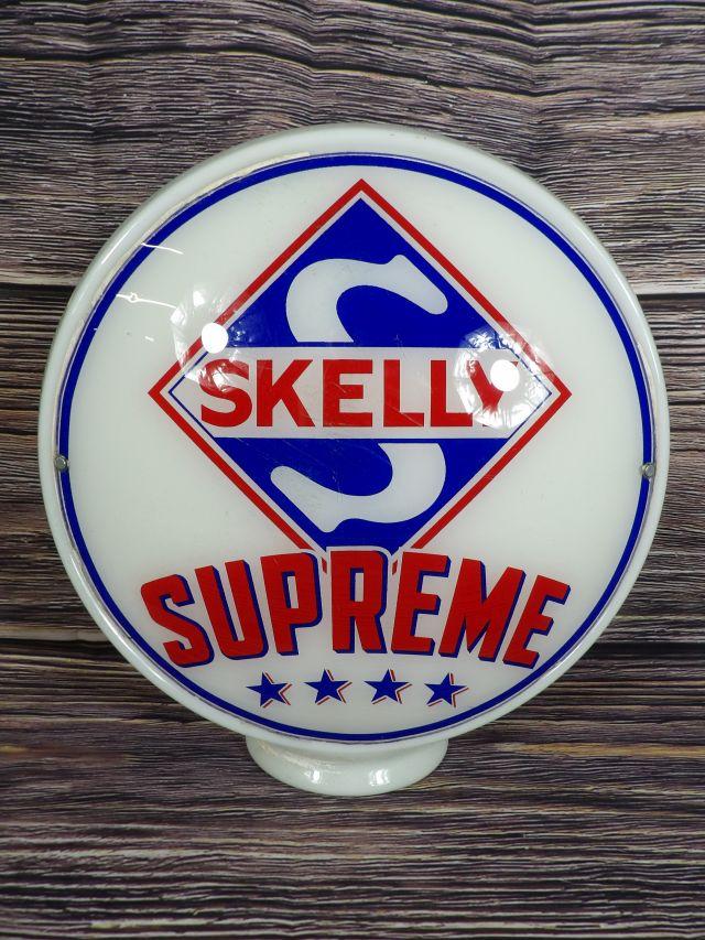 Skelly Supreme Gas Pump Globe-1 lens