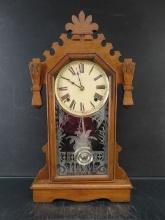 Early Oak Kitchen/Manlte Clock