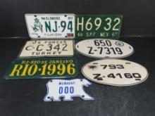 Lot of Canadian and Foreign License Plates