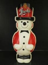 1985 Stroh's Beer Lighted Snowman Sign