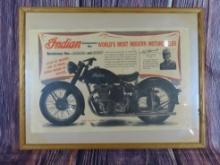 Indian Motorcycle Adv. Poster
