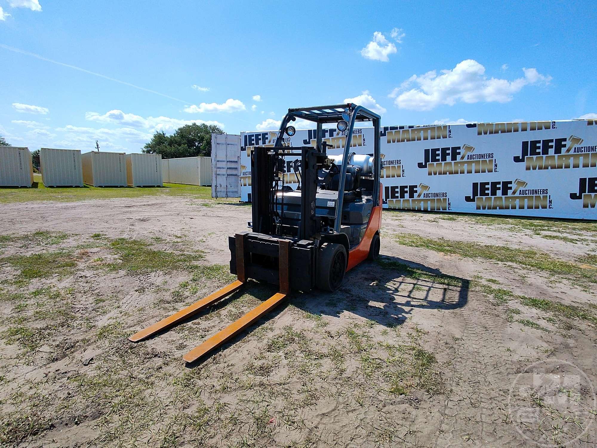 2008 TOYOTA 8FGCU25 CUSHION TIRE FORKLIFT SN: 23030