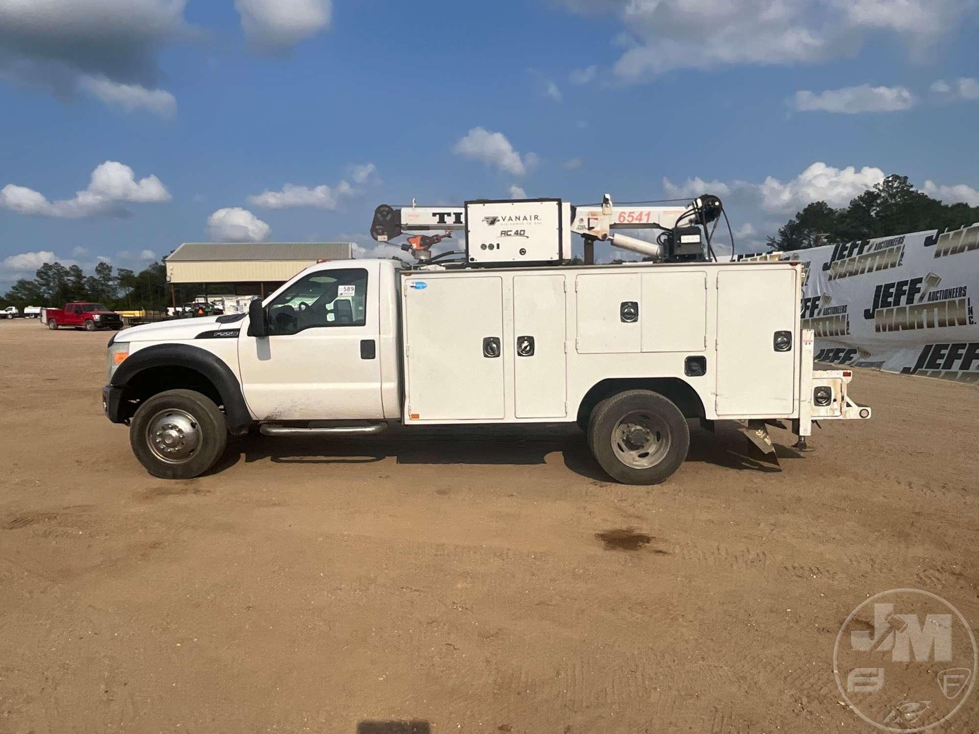 2013 FORD F-550 S/A MECHANICS TRUCK VIN: 1FDUF5GY3DEB60791