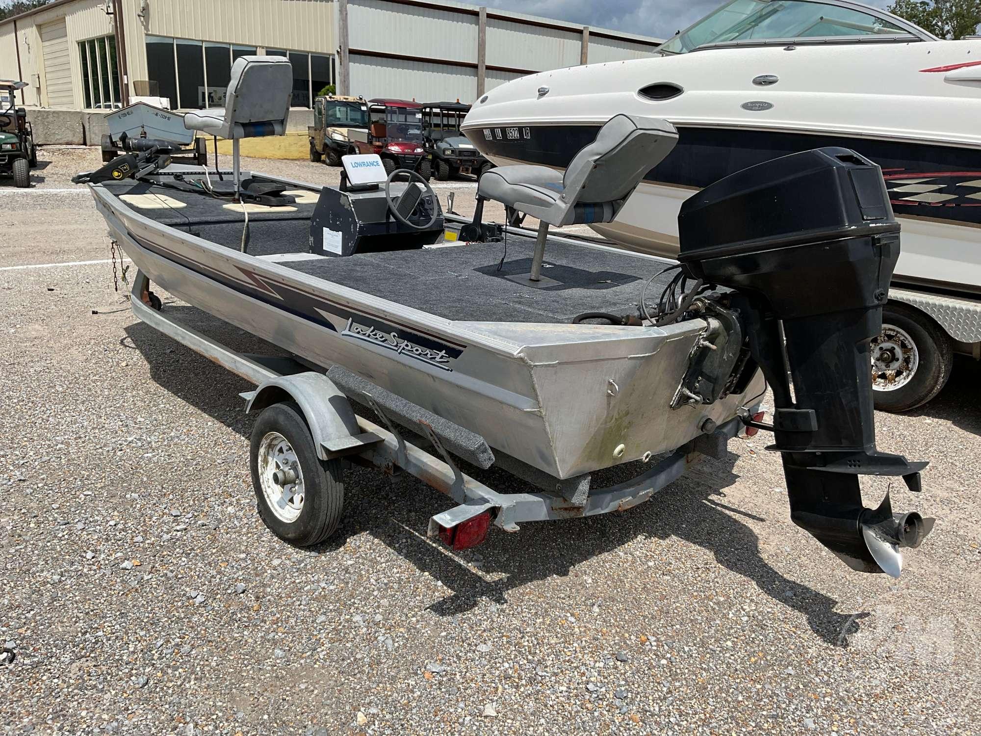 1996 RIVERTRAIL LAKE SPORT VIN EHT5B106J495 BASS BOAT