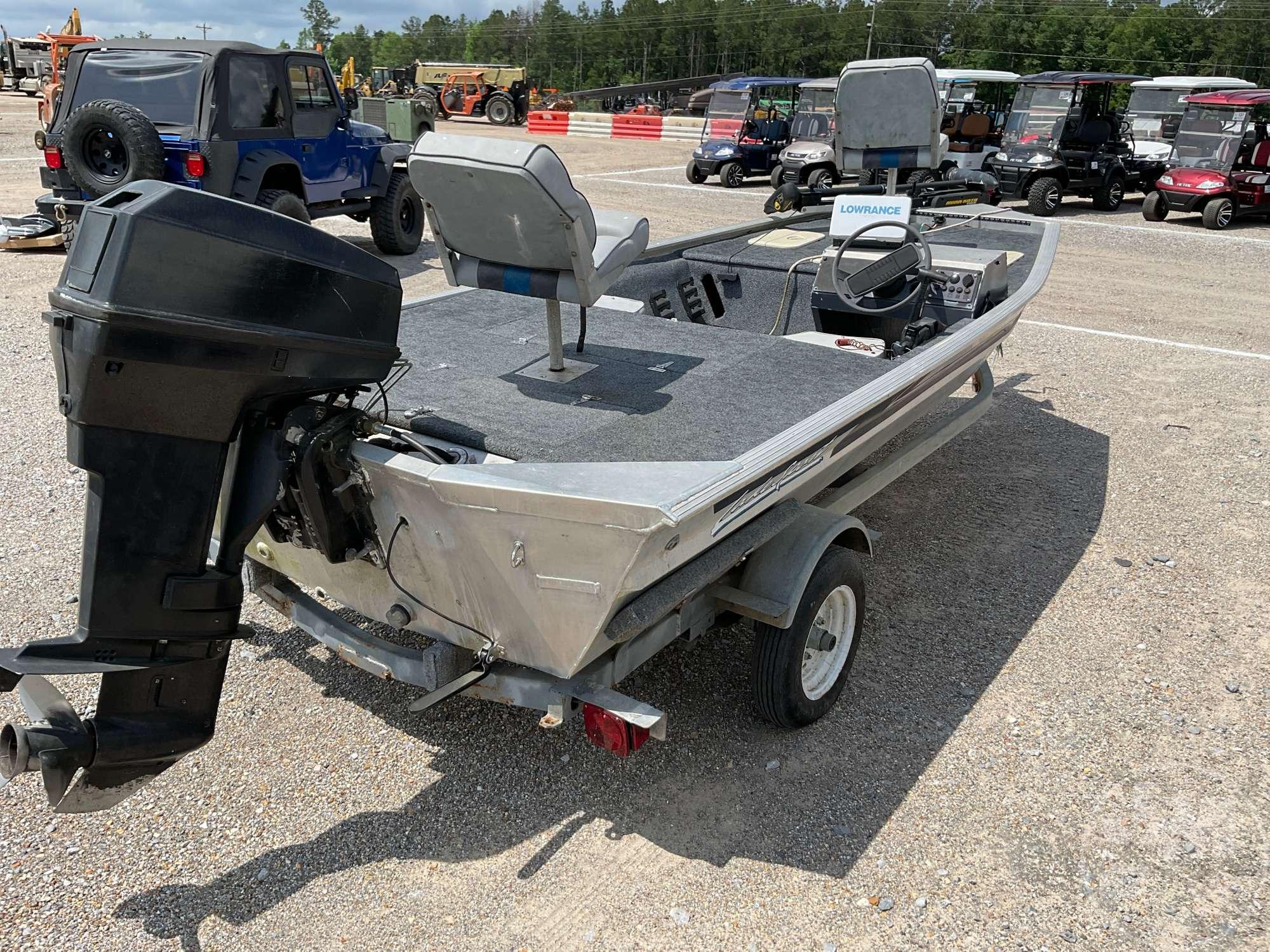 1996 RIVERTRAIL LAKE SPORT VIN EHT5B106J495 BASS BOAT