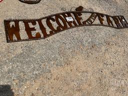 “......WELCOME TO THE FARM“...... METAL SIGN