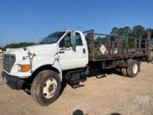 2000 FORD F-750 REGULAR CAB FLATBED TRUCK VIN: 3FDXF75H2YMA09663