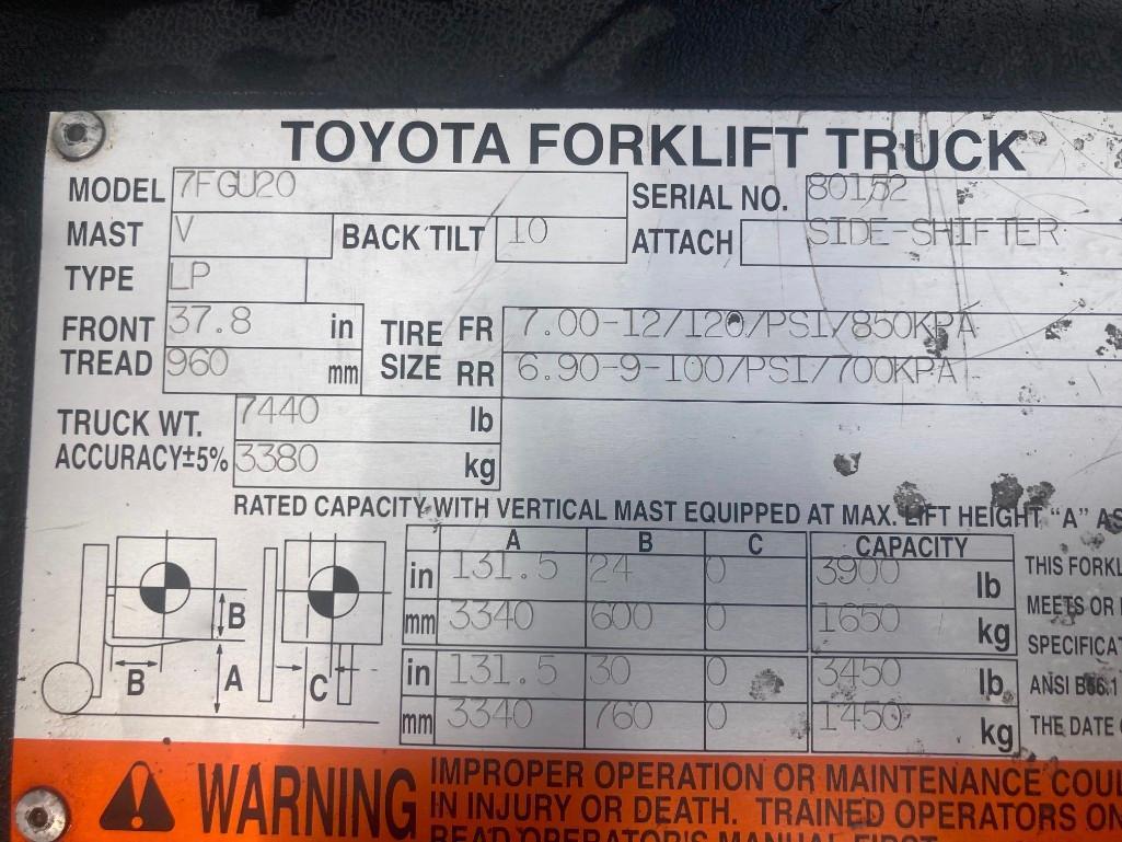 Toyota 7FG420 Forklift