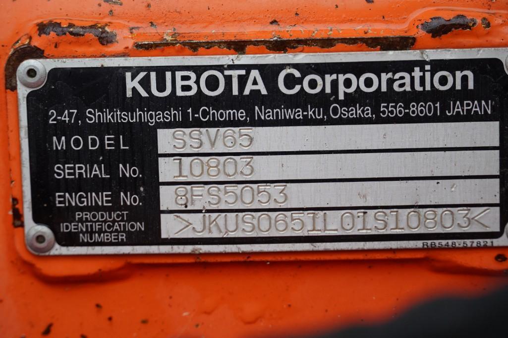 2016 Kubota SSV65 Skid Steer