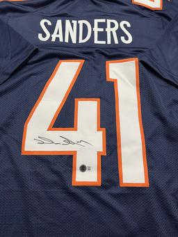 Drew Sanders Denver Broncos Autographed Custom Football Jersey Beckett Hologram