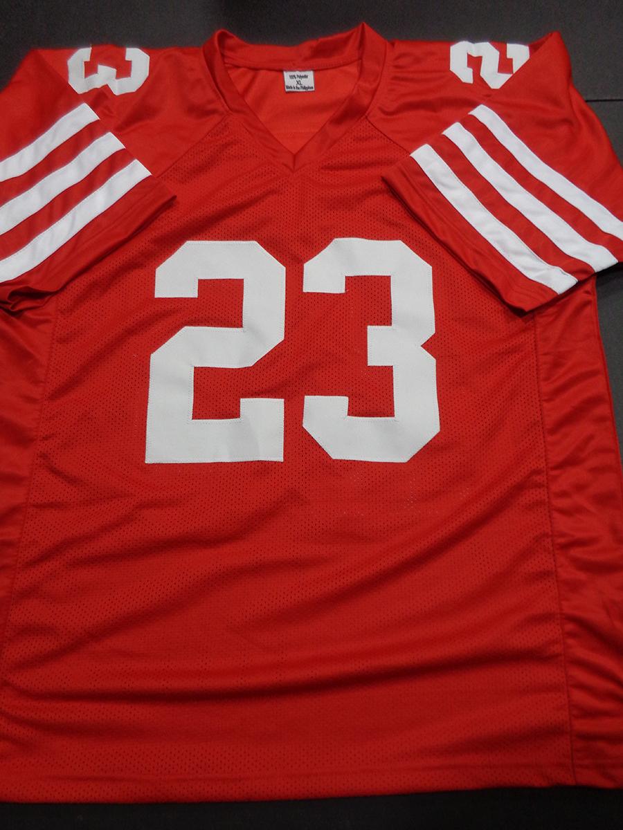 Christian McCaffery San Francisco 49ers Autographed Custom Football Jersey GA coa