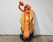 Custom Fiberglass Hot Dog Statue