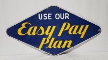 Original Goodyear Easy Pay Plan Porcelain Sign
