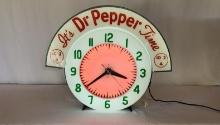 Dr. Pepper Neon Clock