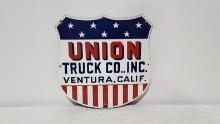 Original Union Trucking Porcelain Sign