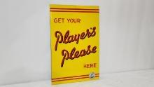Original Players Please Navy Cut Tobacco Porcelain Sign
