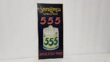 Original State Express 555 Cigarette Porcelain Sign