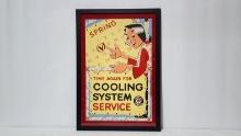 Original Pontiac Cooling System Framed Matted Poster