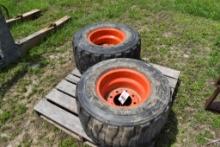 2 Goodyear 15x15.50-15NHS Tires on 8 Lug Rims